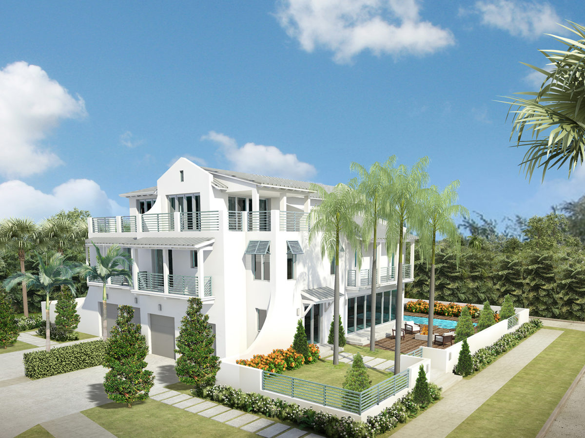 New Delray Beach Townhomes by Seaside Builders — 901 Miramar Drive and ...